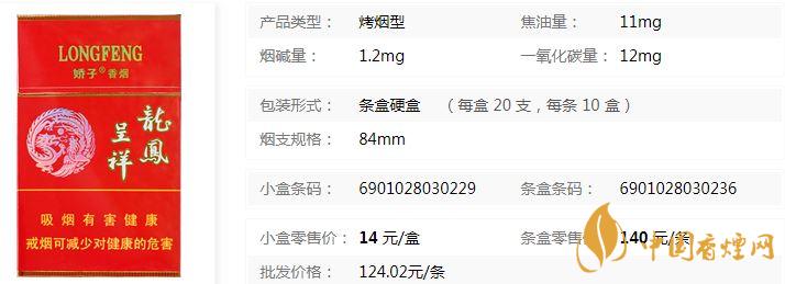 嬌子硬龍鳳呈祥價(jià)格多少錢(qián)一包 嬌子硬龍鳳呈祥價(jià)格表查詢