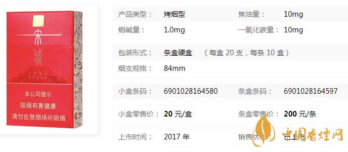 黃金葉宋城紅硬盒多少錢 黃金葉宋城煙價(jià)格表一覽